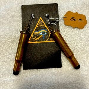 Bullet earrings for pierced ears